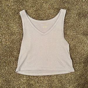 American Eagle purple crop tank top size medium